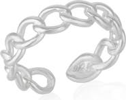 Spero London Sterling Silver Chain Ring