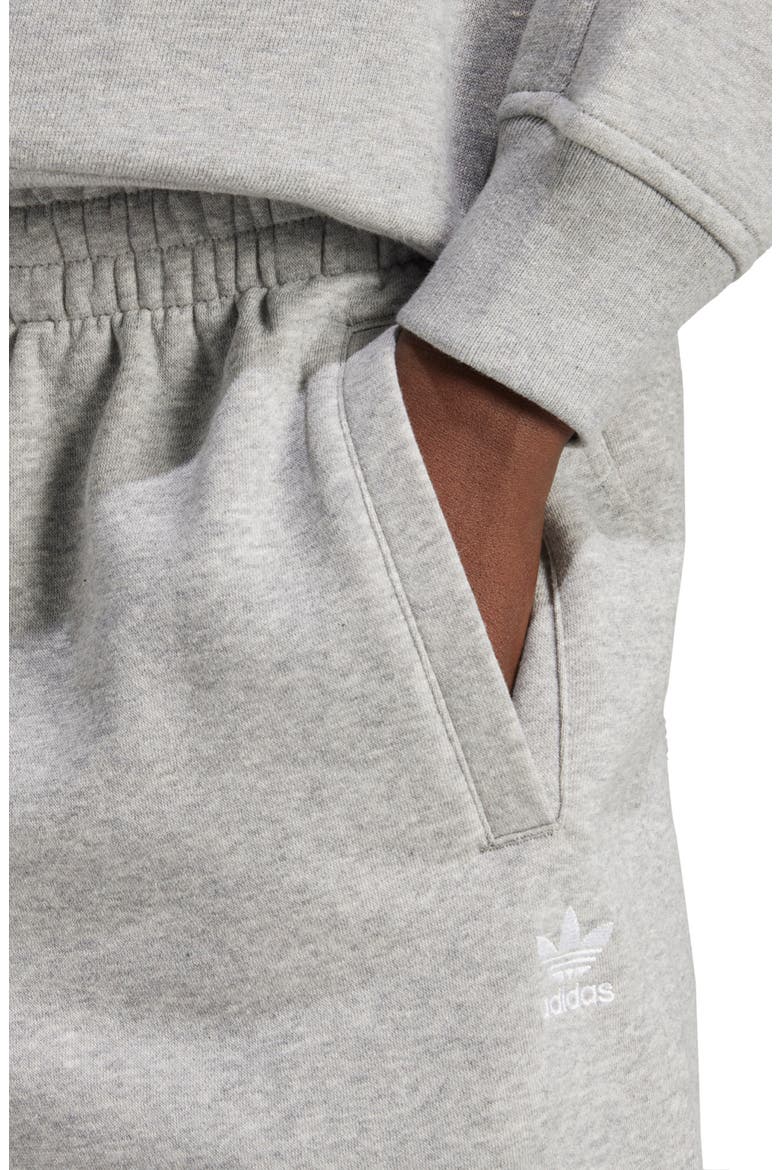 Essentials Trefoil Lifestyle Fleece Sweatpants, Alternate, color, MGREYH