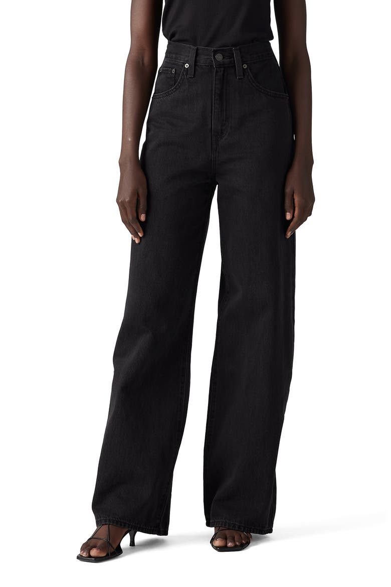 Cinch High Waist Baggy Wide Leg Jeans, Main, color, CAPTURING MOMENTS