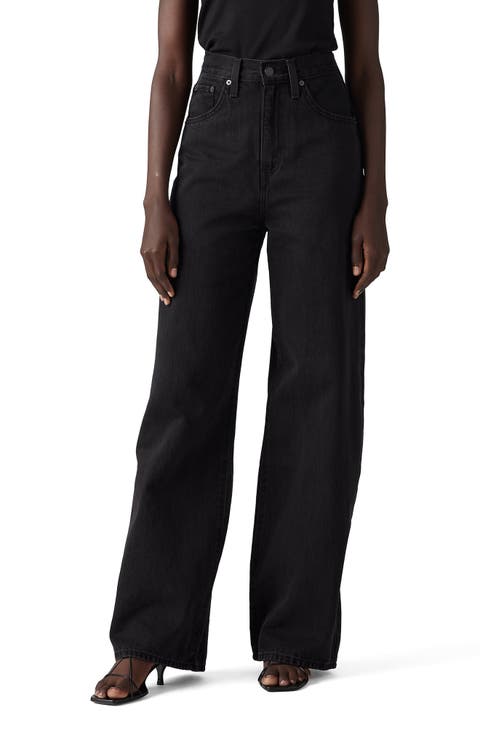 Cinch High Waist Baggy Wide Leg Jeans (Capturing Moments)