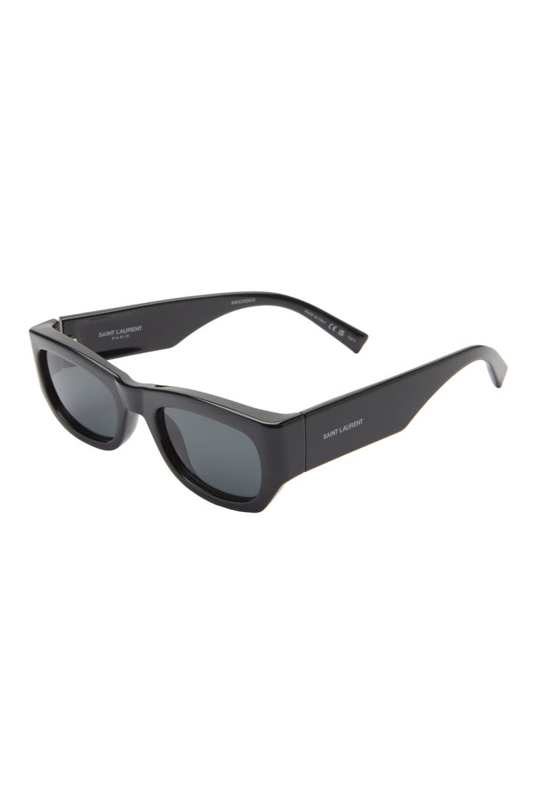 Rectangular Sunglasses, Alternate, color, BLACK