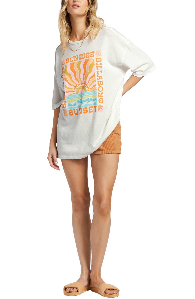 Billabong Sunrise to Sunset Oversize Cotton Graphic T-Shirt, Alternate, color, 