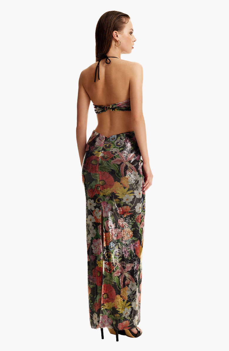 Luna B WILDFLOWER DRESS, Alternate, color, Printed Black