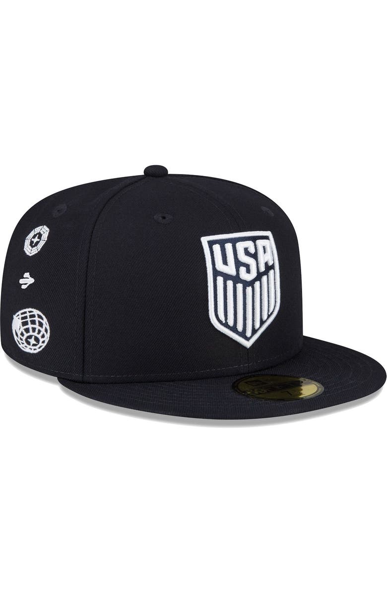 New Era Men's New Era Navy USMNT 59FIFTY Fitted Hat, Alternate, color, 