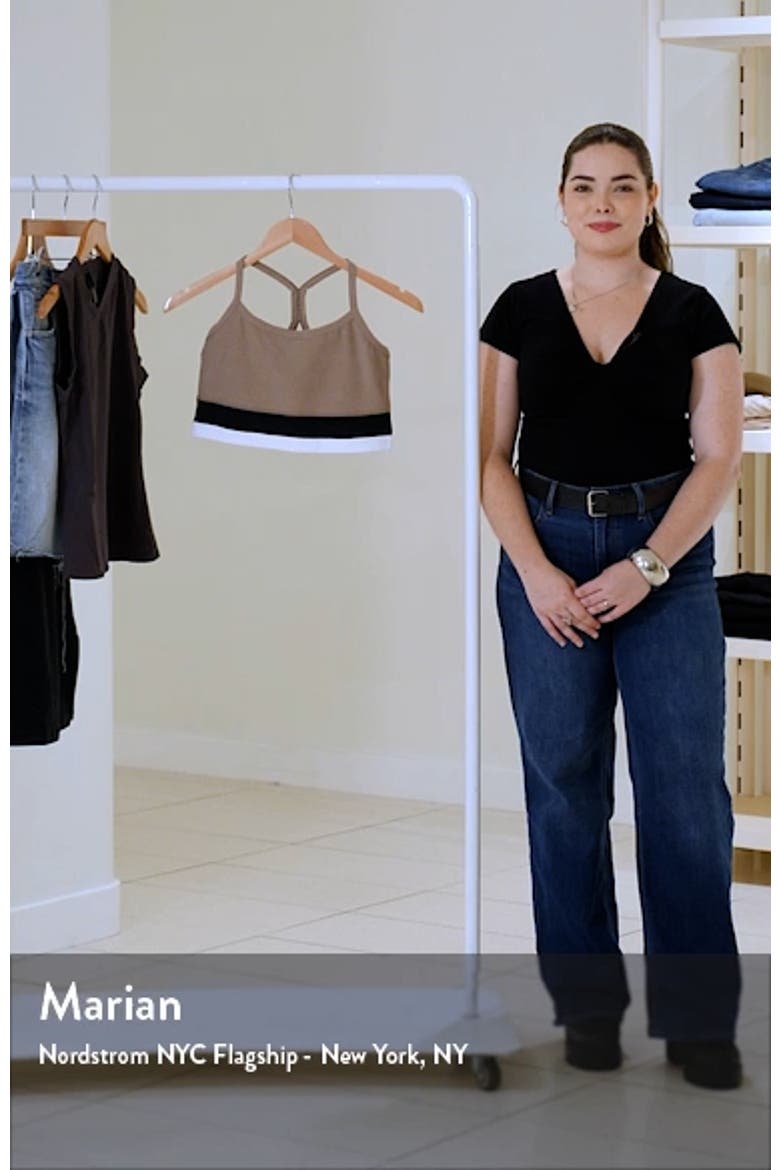 Colorblock Space Dye Crop Tank Top video