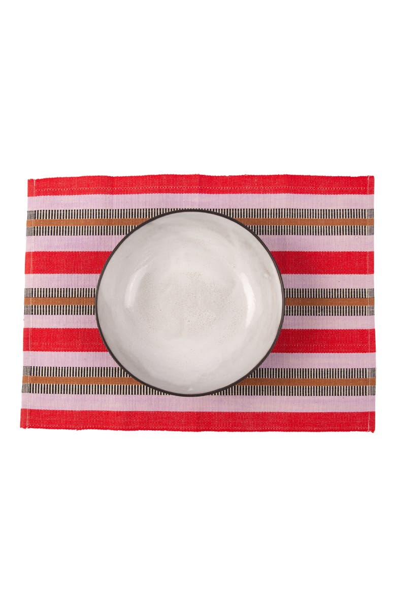 Siafu Home Handwoven Upendo Placemats - Set of 4, Alternate, color, Red