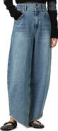 AllSaints Taylor Frayed Hem Loose Barrel Jeans