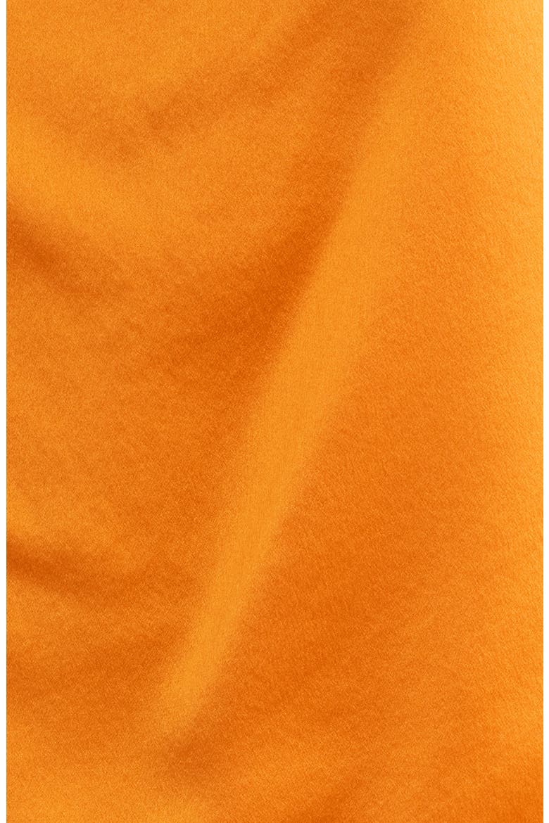 Iona Lace Trim Silk Satin Shorts, Alternate, color, TANGERINE