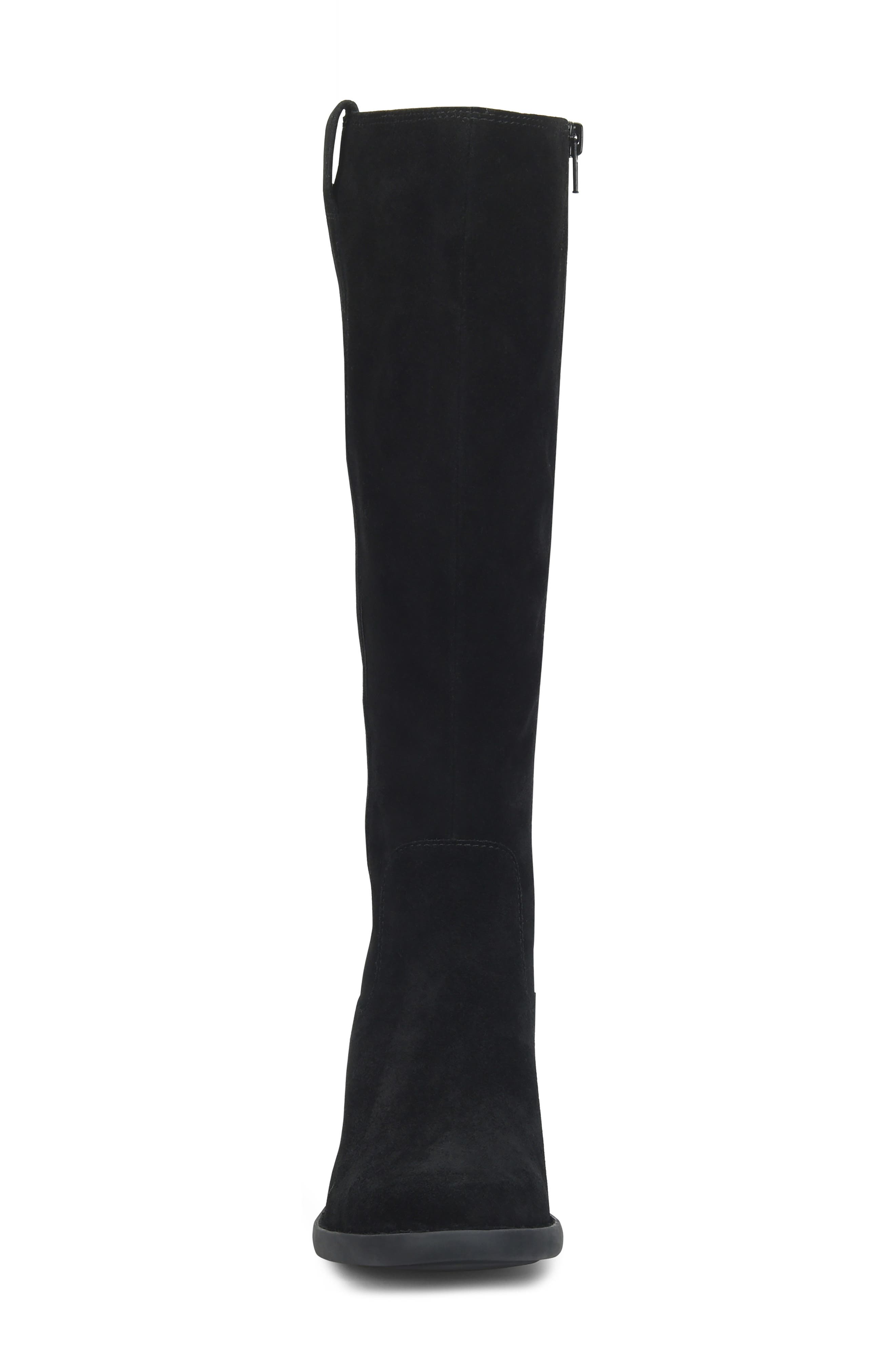 Harding Knee High Boot, Alternate, color, BLACK SUEDE