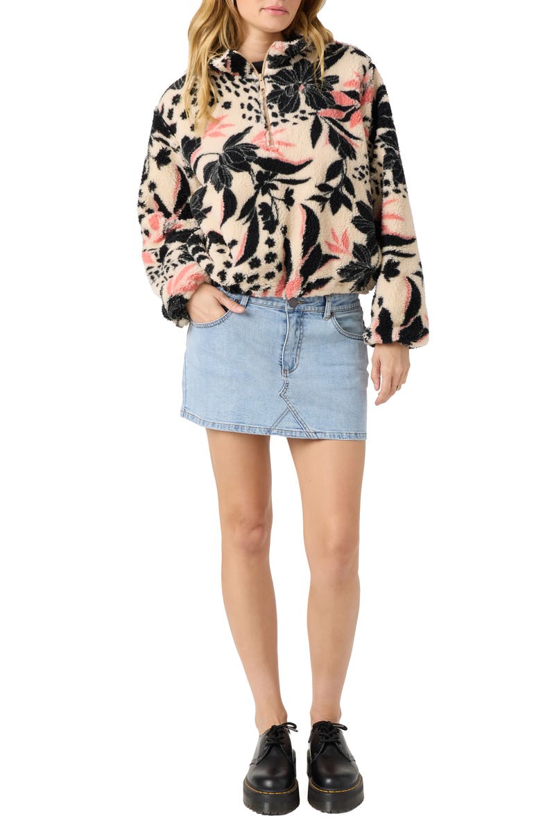 O'Neill Kacey Half Zip Fleece Pullover, Alternate, color, Tapioca