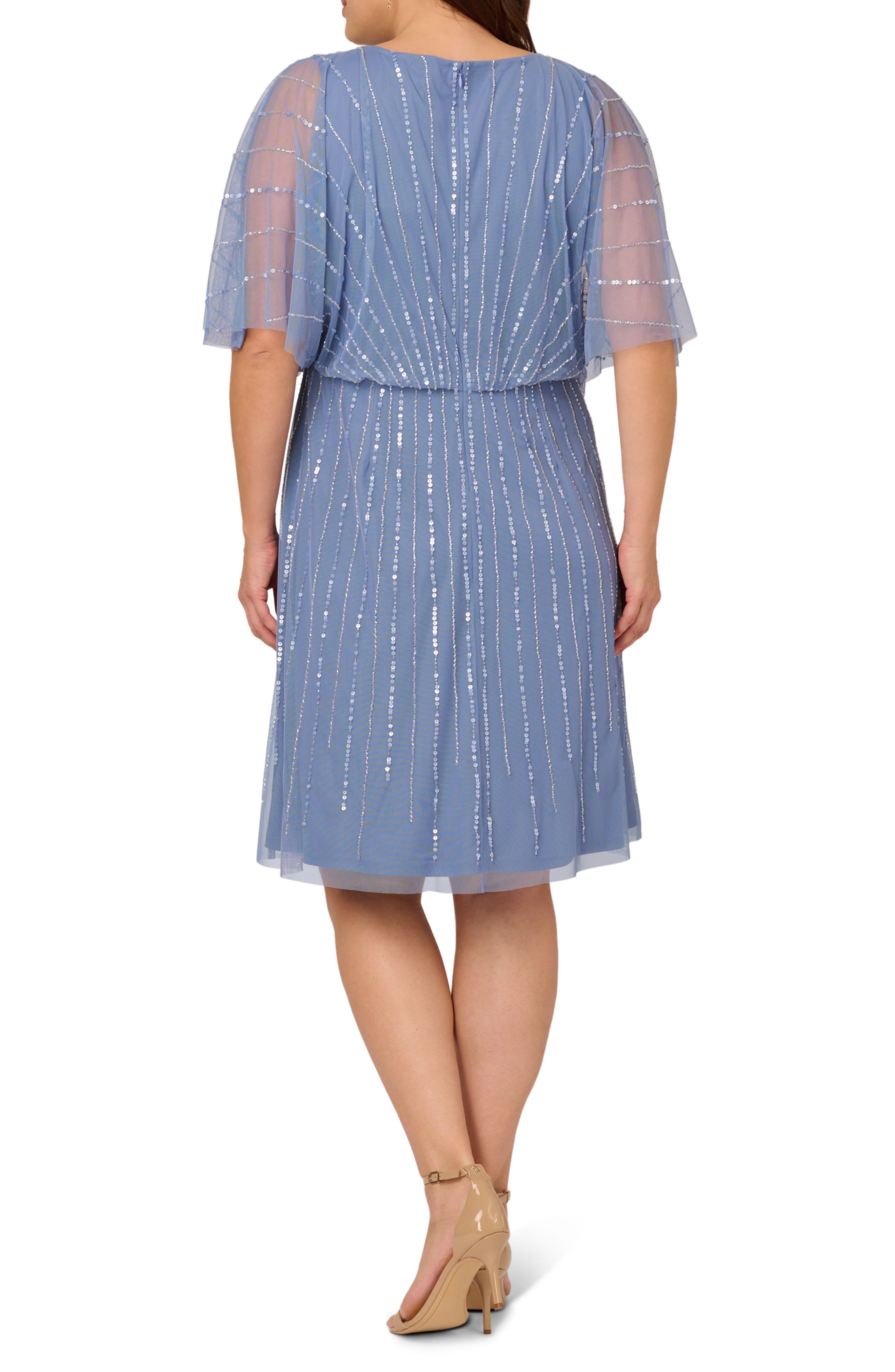 Sequin Wrap Front Dress - image 2