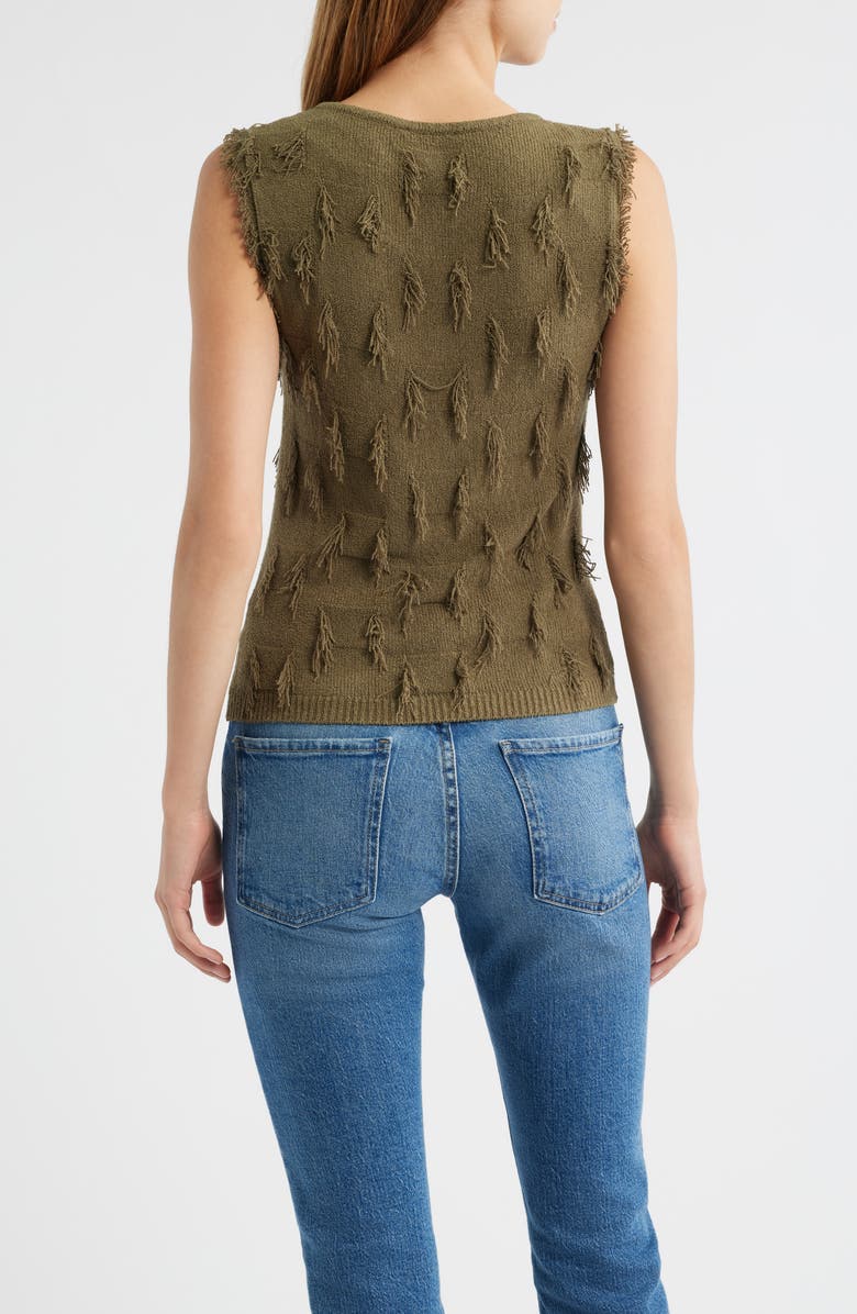 Rails Vidana Texture Sweater Vest, Alternate, color, Olive