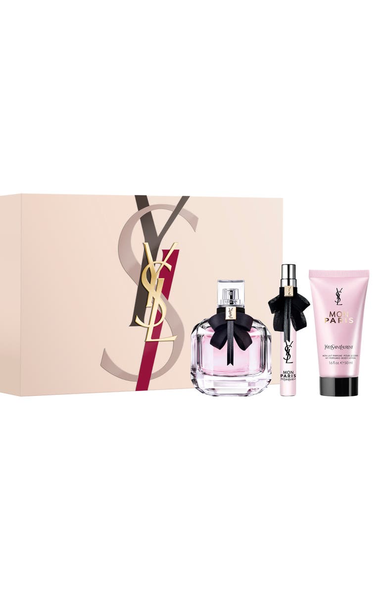 Yves Saint Laurent Mon Paris Eau de Parfum 3-Piece Gift Set (Limited Edition) $190 Value, Main, color, 