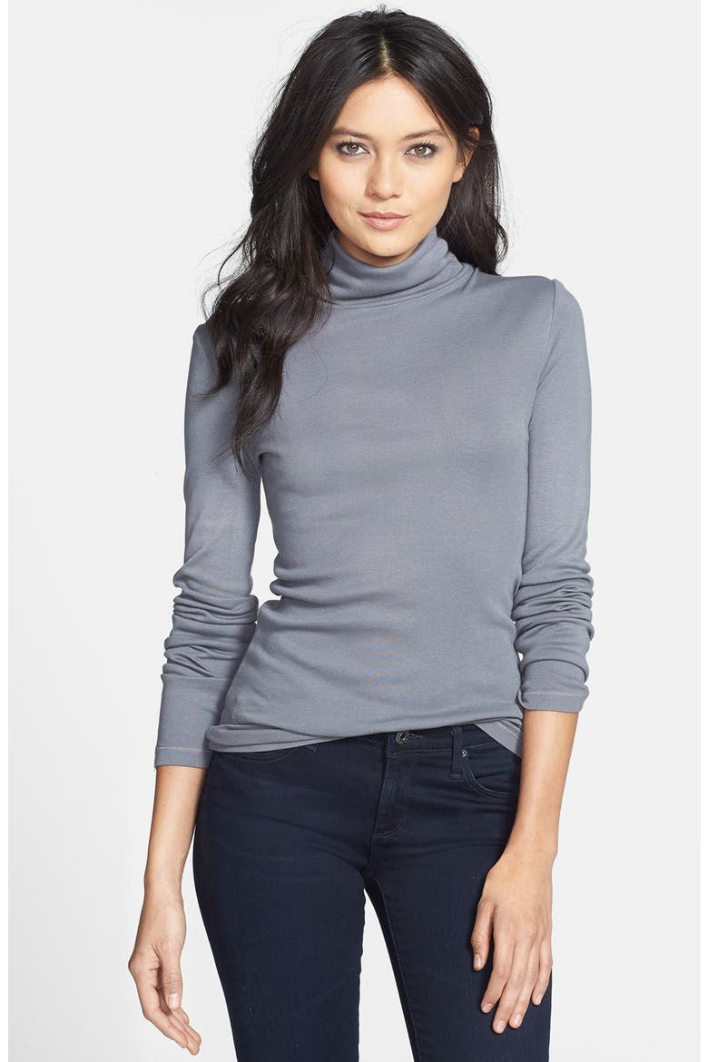 Fitted Turtleneck, Main, color, SHADOW