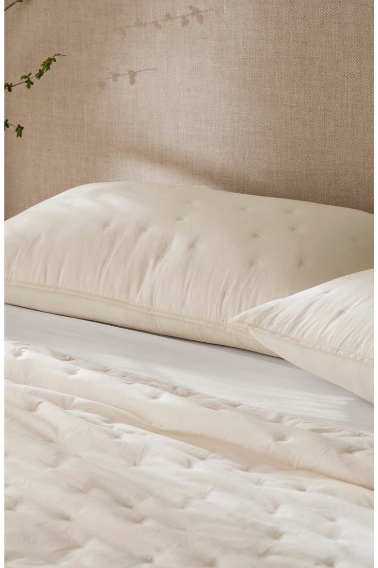Airy Voile Quilt & Sham Set, Alternate, color, NATURAL