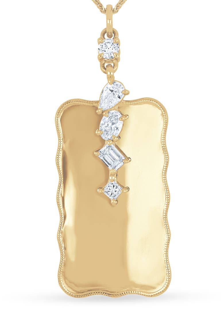 Kiera 18k Gold Diamond Pendant Necklace, Alternate, color, 18KY