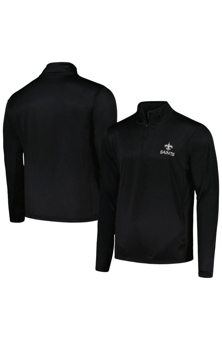 DUNBROOKE Men's Dunbrooke Black New Orleans Saints All-Star Tech Quarter-Zip Top, Main, color, Black