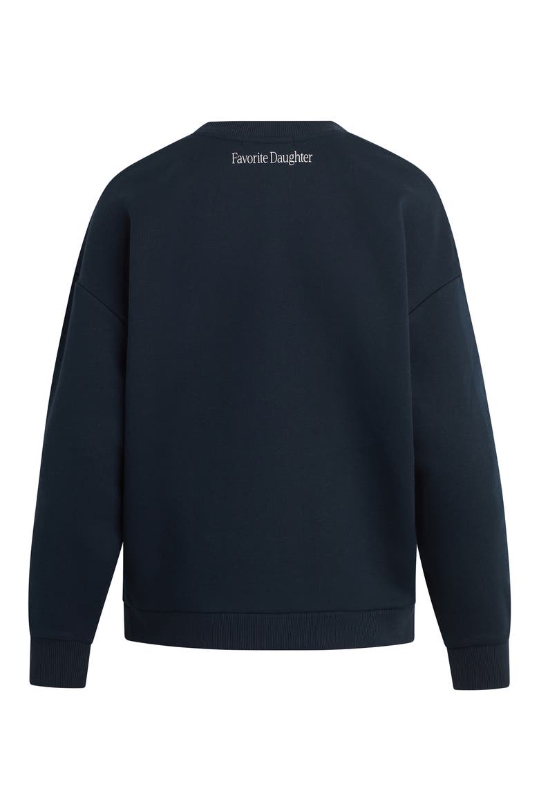 Favorite Sister Heart Logo Sweatshirt, Alternate, color, NAVY