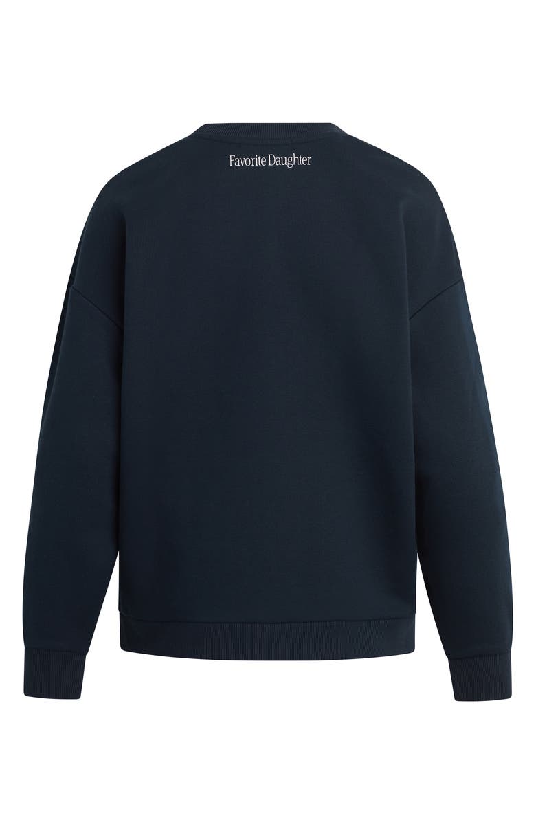 Favorite Daughter Favorite Sister Heart Logo Sweatshirt, Alternate, color, Navy