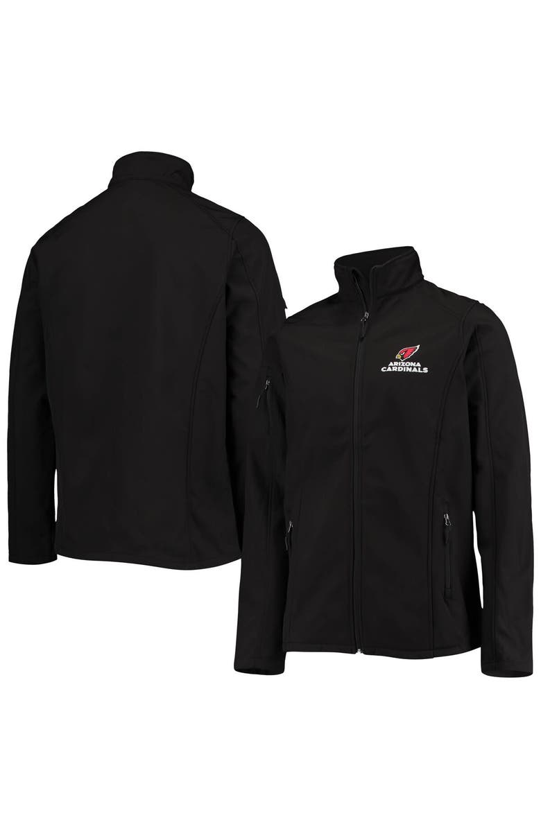 DUNBROOKE Men's Dunbrooke Black Arizona Cardinals Big & Tall Sonoma Softshell Full-Zip Jacket, Main, color, Black