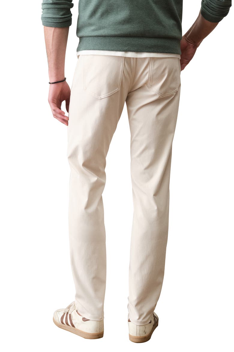 The Five-Pocket Undercover Slim Straight Leg Tech Pants, Alternate, color, STONE