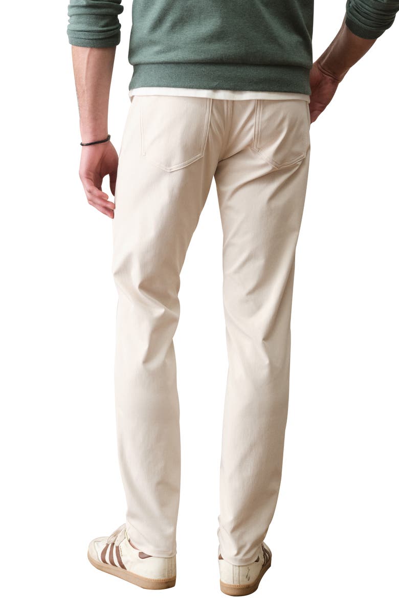 Marine Layer The Five-Pocket Undercover Slim Straight Leg Tech Pants, Alternate, color, Stone