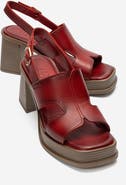 Forever & Always Shoes Zennia Leather Platform Sandal