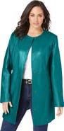 Jessica London Three-Quarter Leather Jacket