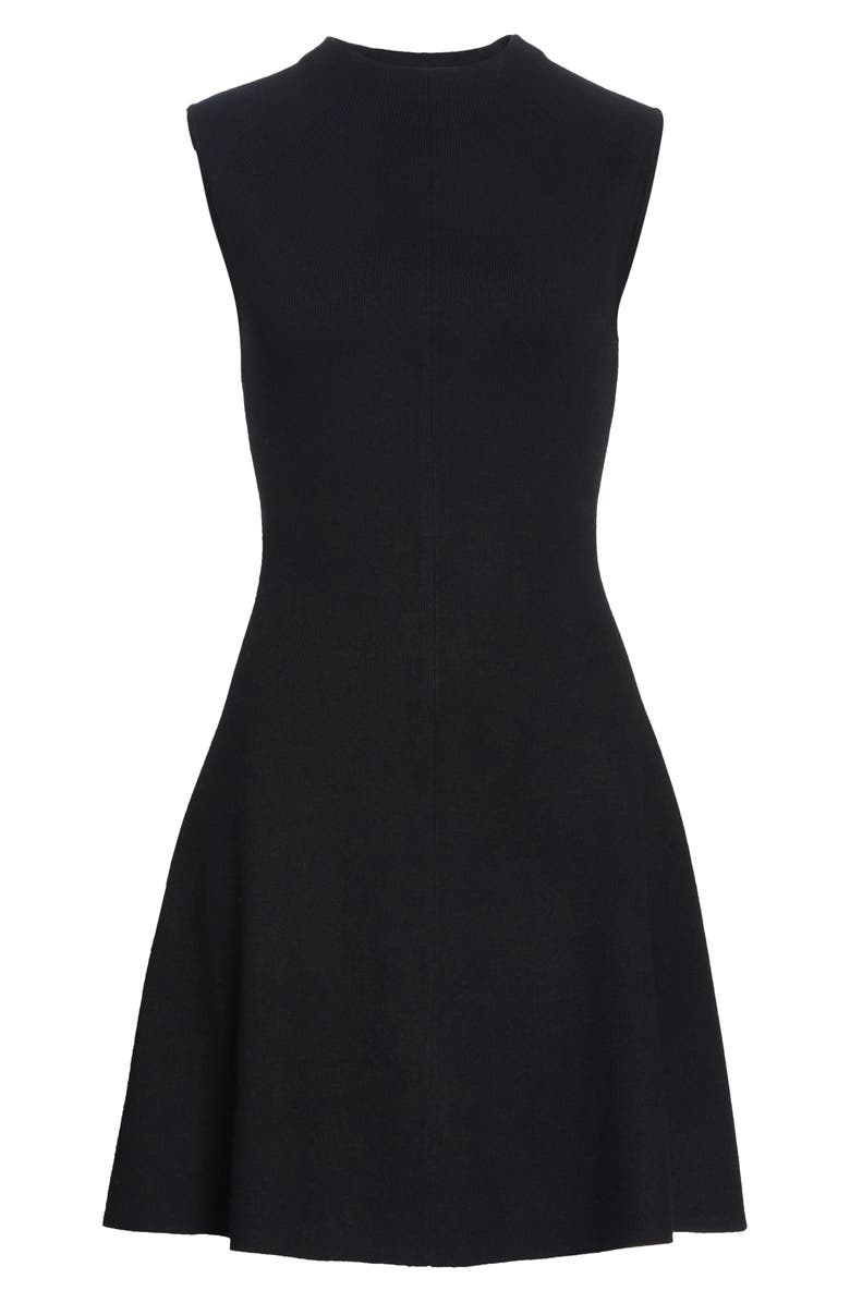 Club Monaco Kaytee Funnel Neck Fit & Flare Sweater Dress, Alternate, color,