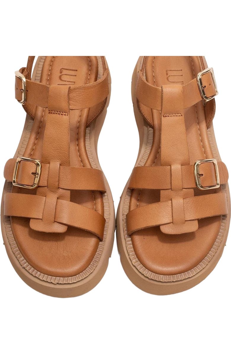 Forever & Always Shoes Melvin Leather Sandal, Alternate, color, Cognac Leather