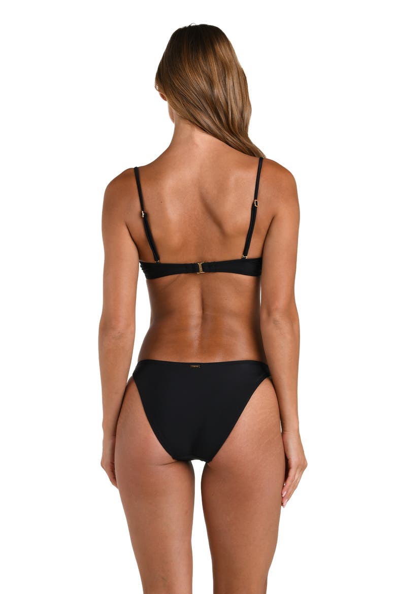 Alexandria Underwire Bikini Top, Alternate, color, BLACK