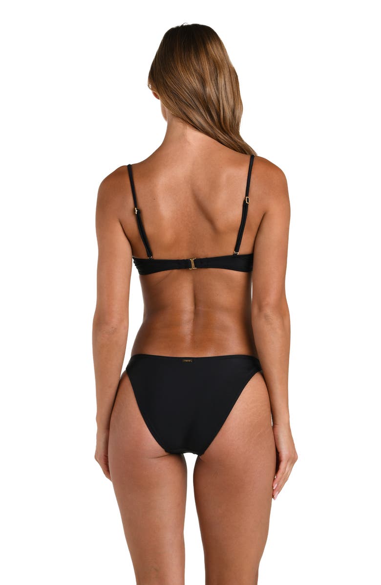 L'AGENCE Alexandria Underwire Bikini Top, Alternate, color, Black