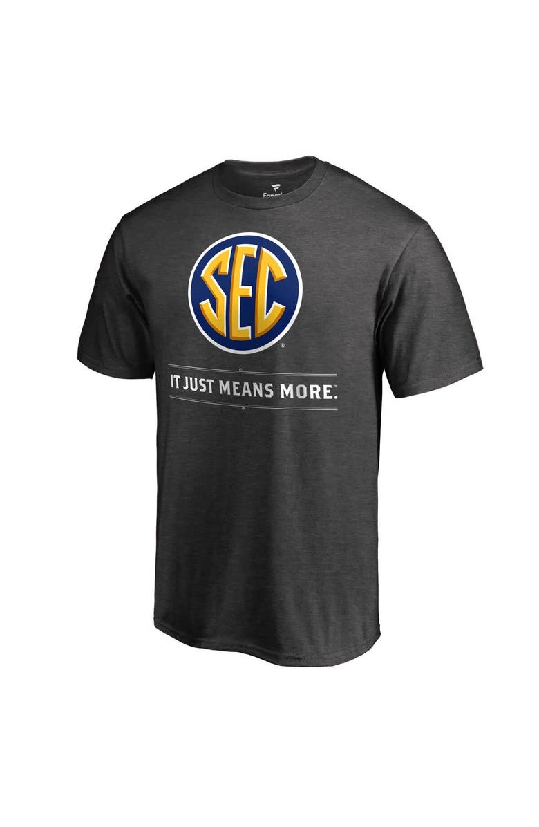 Fanatics MTO Label Men's Heathered Gray SEC It Just Means More T-Shirt, Main, color, Heather Gray