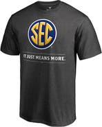 Fanatics MTO Label Men's Heathered Gray SEC It Just Means More T-Shirt