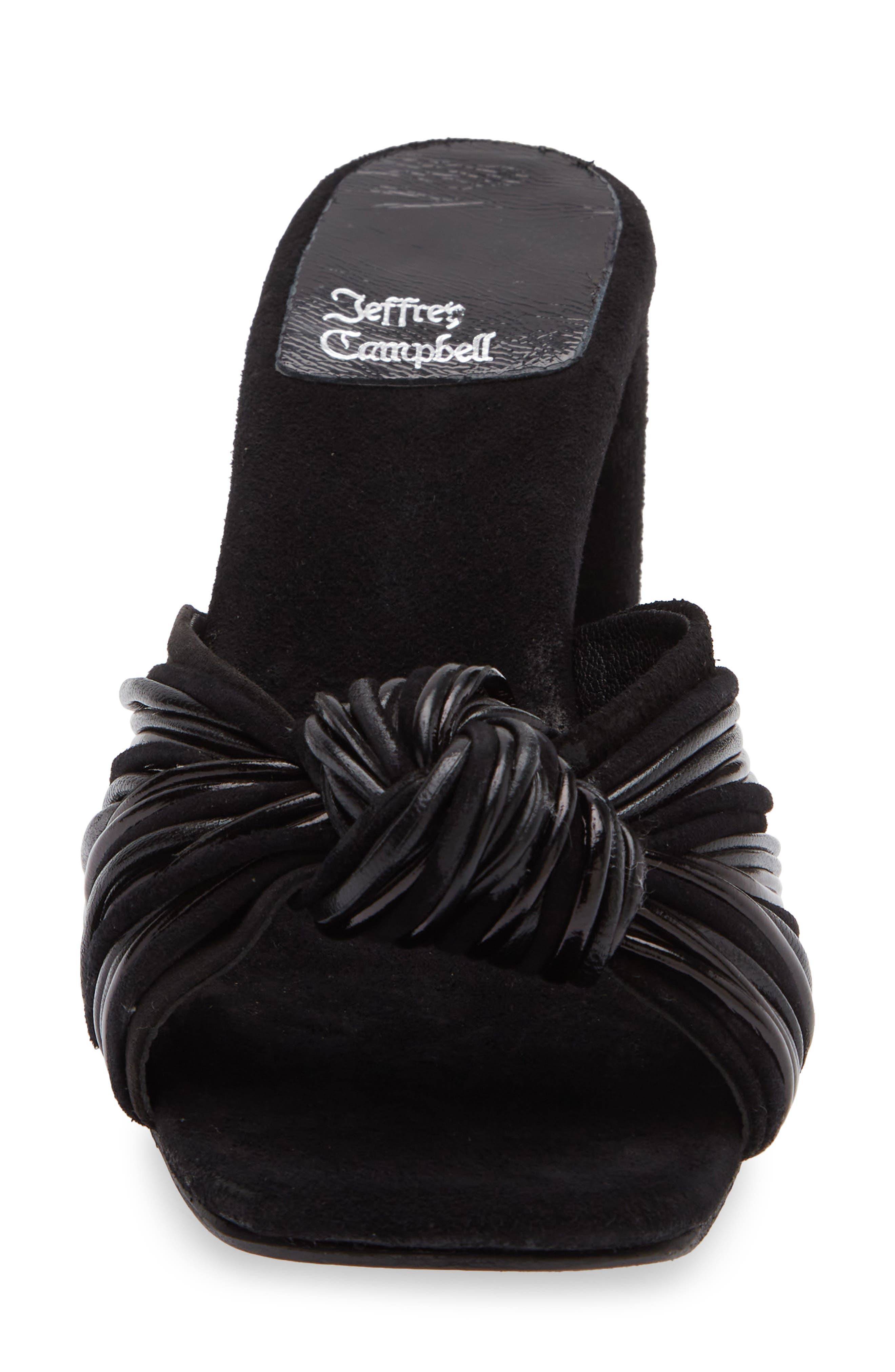 Jeffrey Campbell Melonger Slide Sandal, Alternate, color, Black Suede Combo