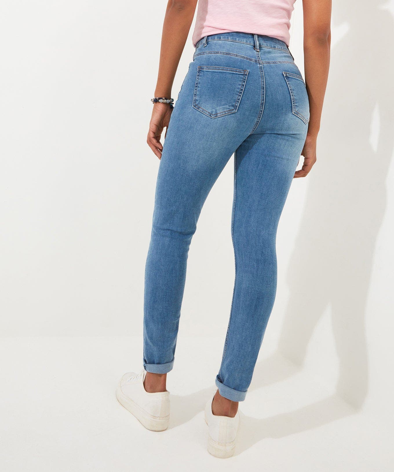 Stretch Denim Slim Straight Jeans - image 4