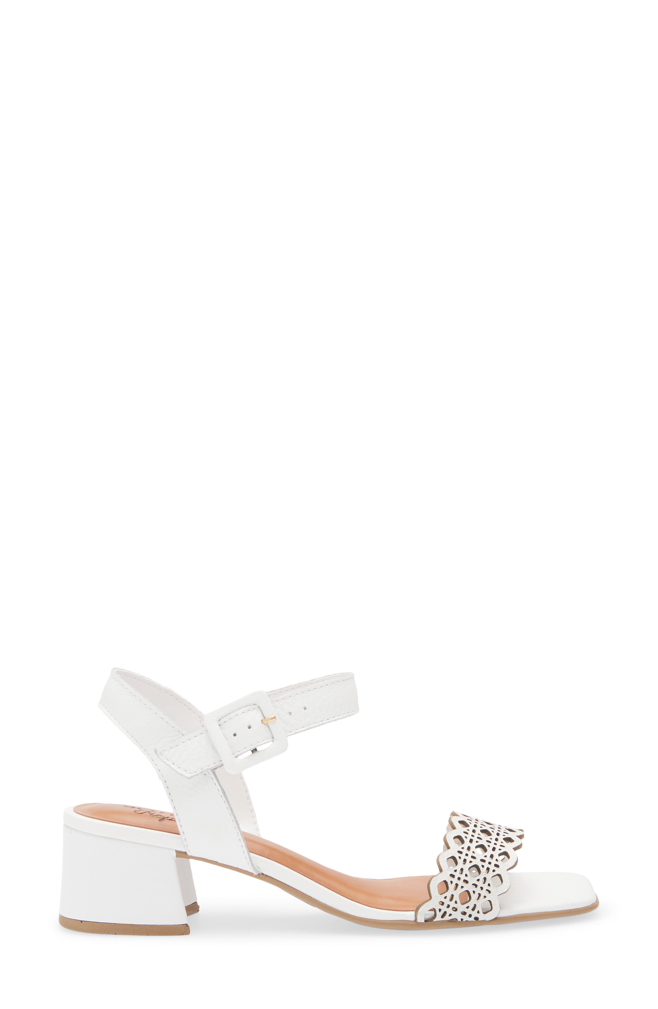 Catia Ankle Strap Sandal, Alternate, color, BRANCO
