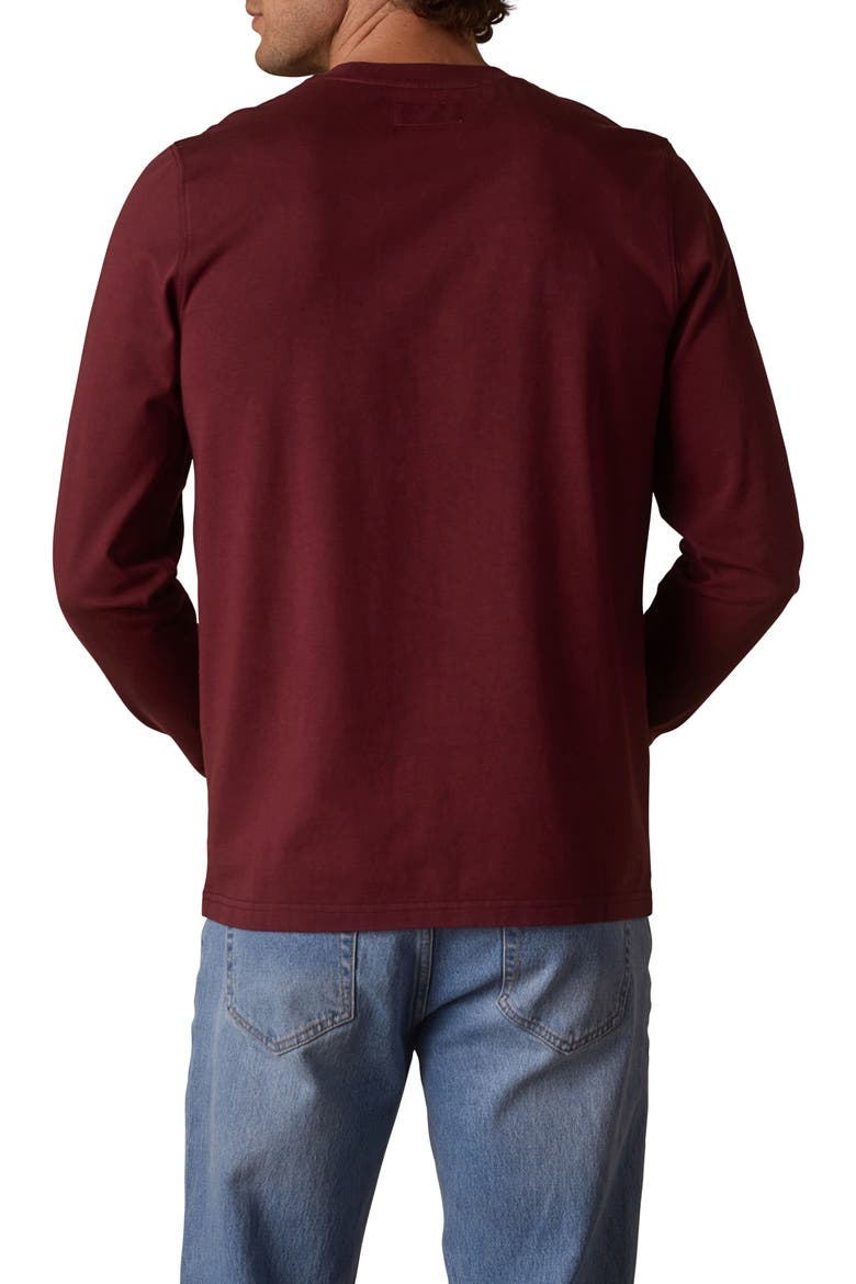 Lennox Cotton Long Sleeve T-Shirt, Alternate, color, PORT WINE