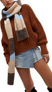 Free People Carina Swirl Colorblock Scarf