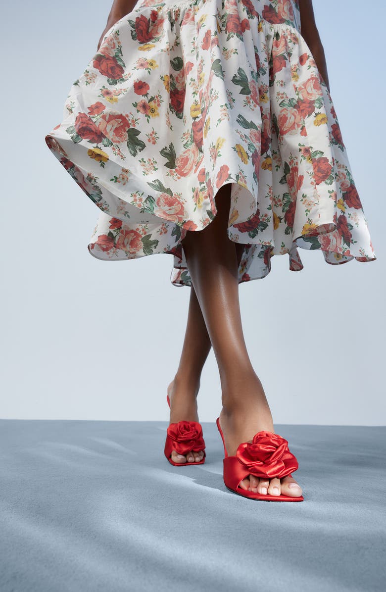 ALDO Redrose Sandal, Alternate, color, Red