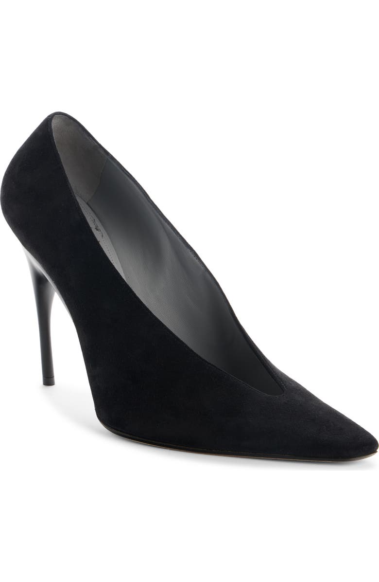 Balenciaga Duchesse Pointed Toe Pump, Main, color, Black