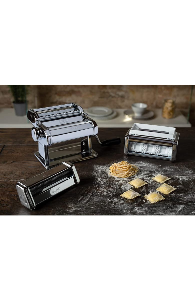 Marcato Atlas 3-Piece Set Pasta Set, Includes Atlas 150, Ravioli, Spaghetti, Alternate, color,
