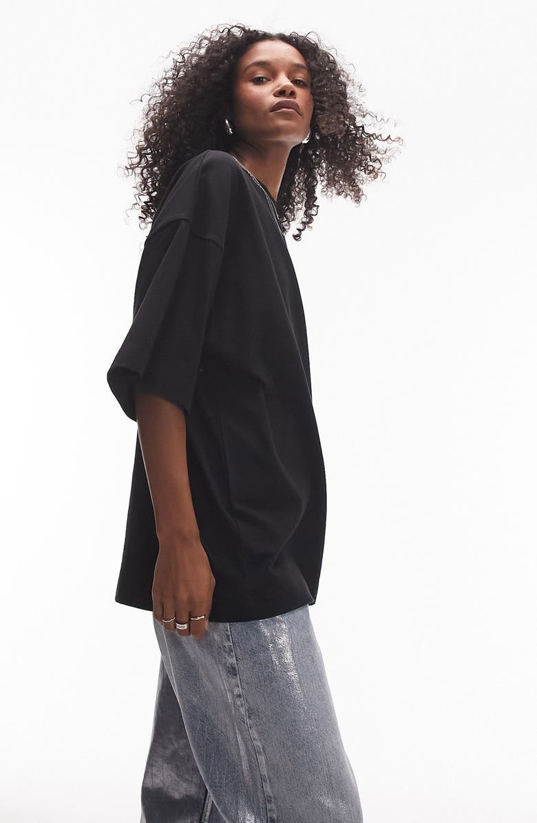 Topshop Oversize Drop Shoulder T-Shirt, Alternate, color,
