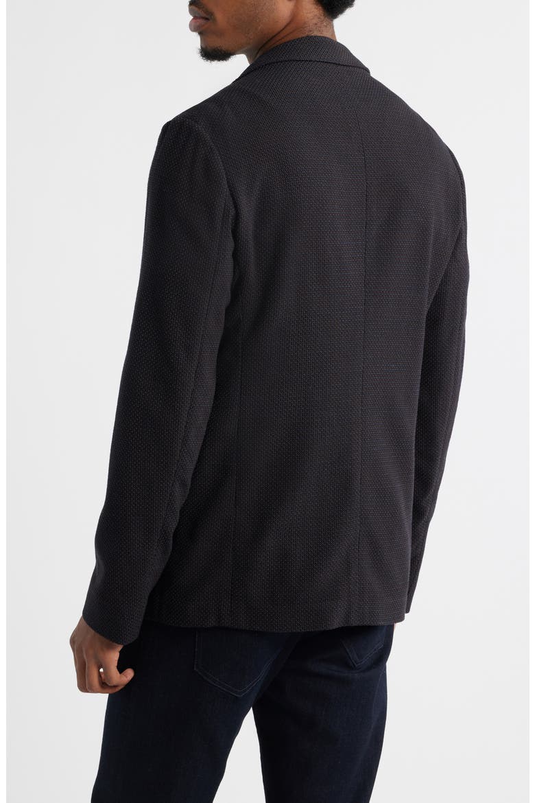 Brown Textured Stretch Wool Sport Coat, Alternate, color, BLACK/ BROWN