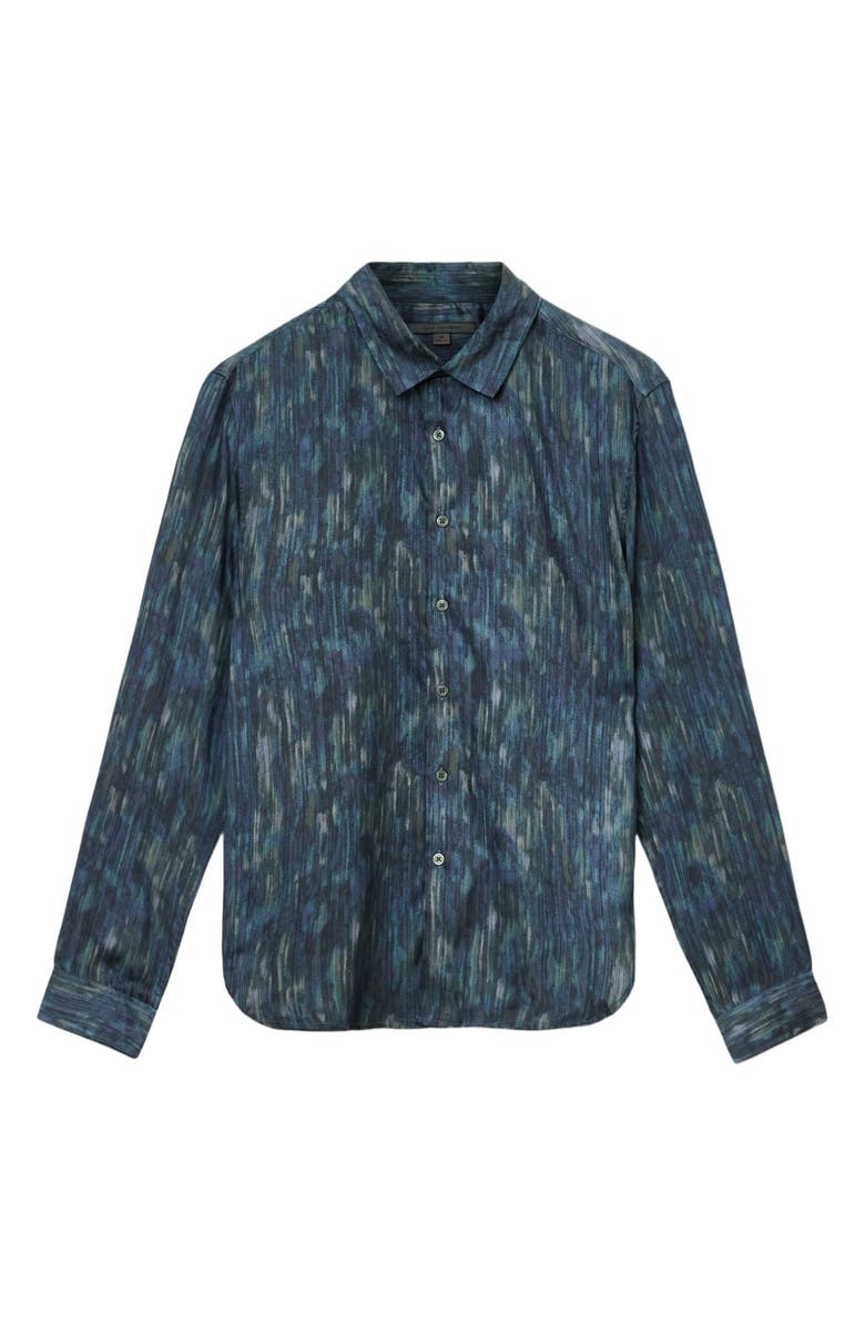 John Varvatos Ross Slim Fit Button-Up Shirt, Alternate, color, Navy