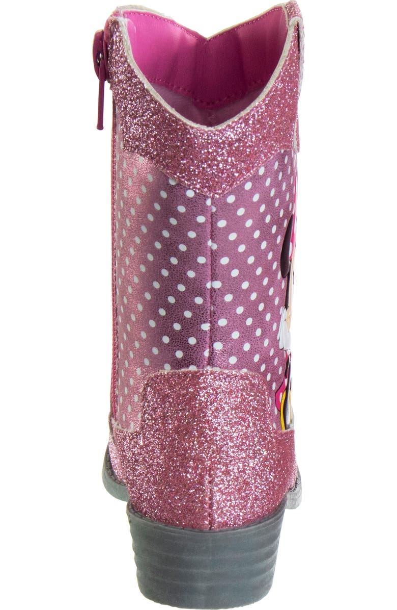 JOSMO Kids
Disney Minnie Mouse Western Boot, Alternate, color, Pink Glitter