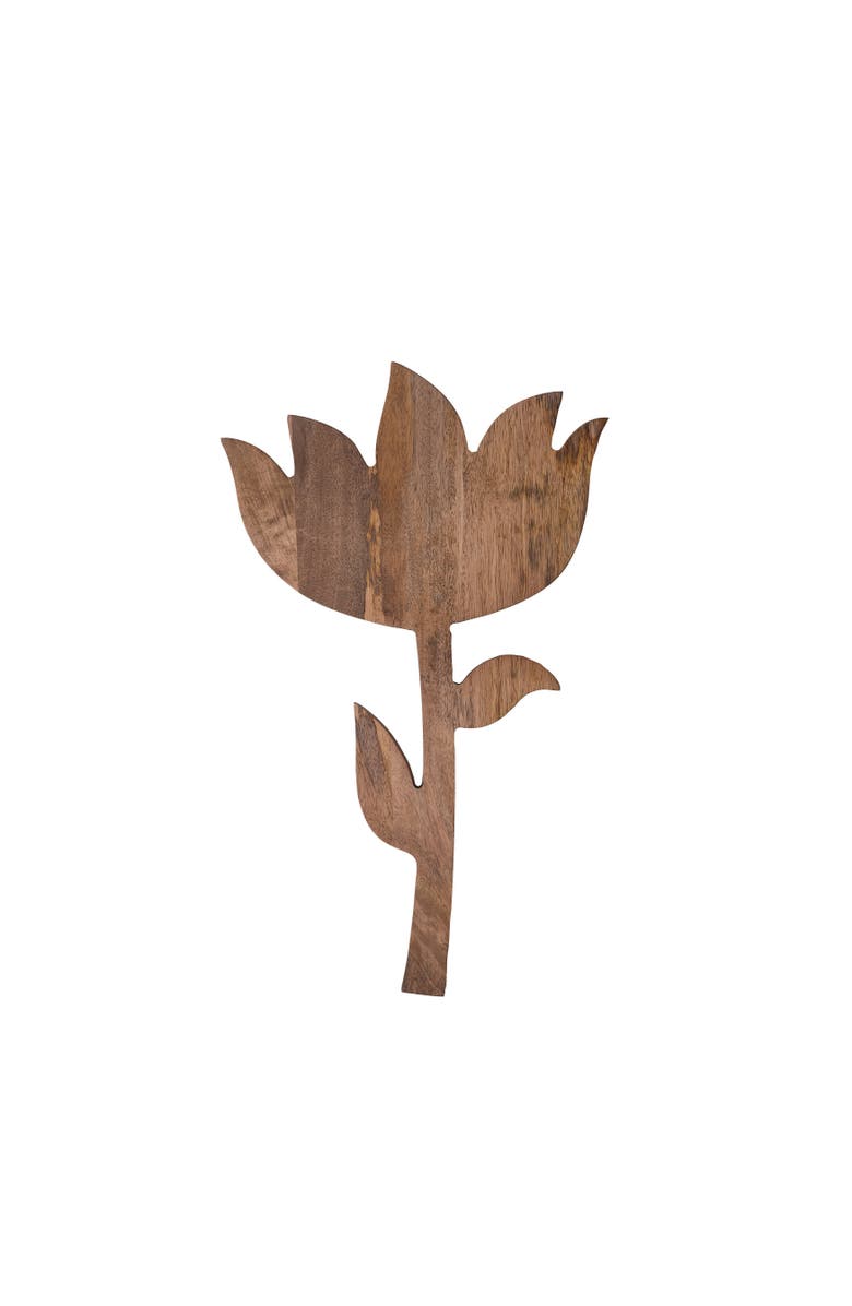 Storied Home Bloom Mango Wood Serving Board, Main, color, Natural