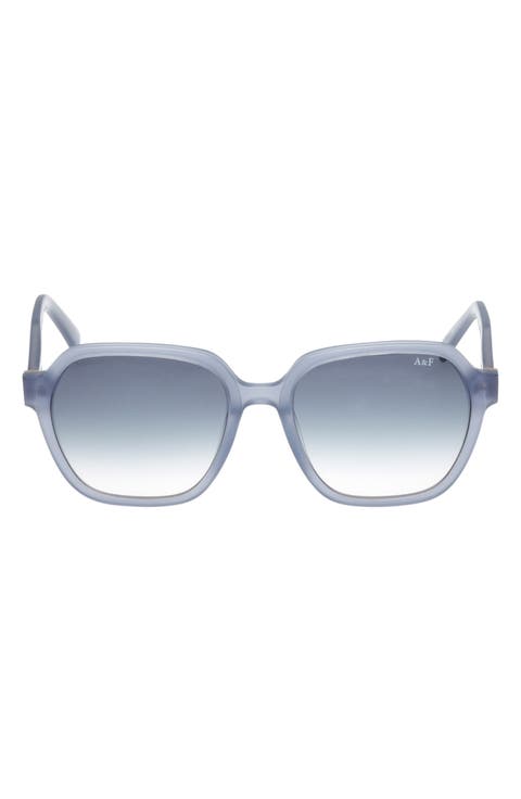 54mm Gradient Geometric Sunglasses