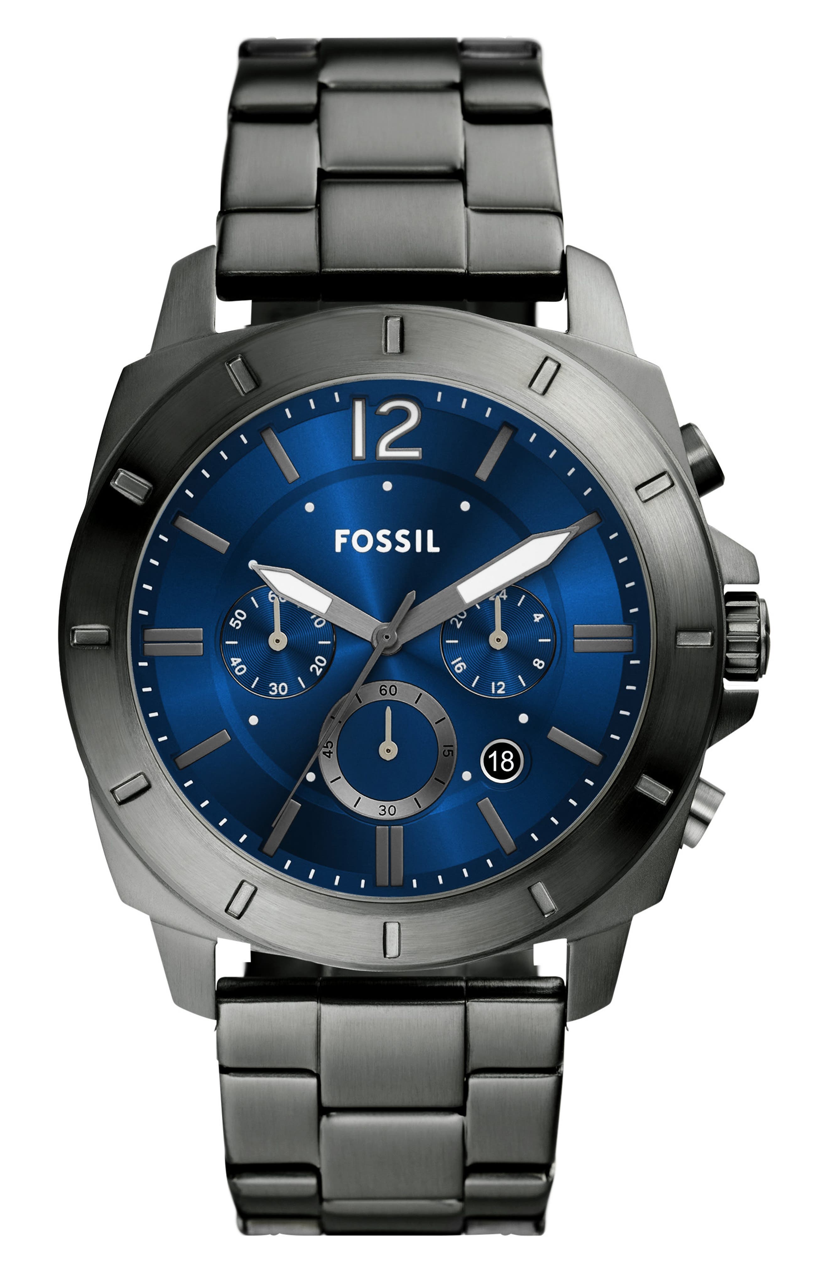 Fossil Privateer Chronograph Bracelet Watch, 45mm