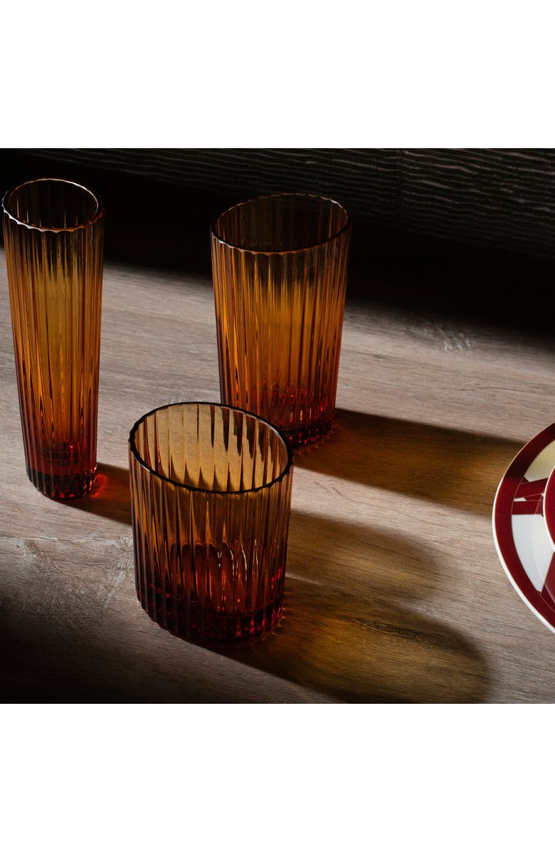 Missoni Wine Glass Nastri Ambra, Alternate, color, Amber